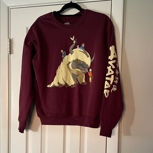 Nickelodeon Avatar Burgundy Sweatshirt
